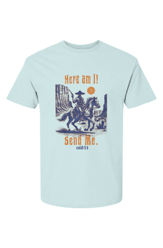 Send Me Cotton T-Shirt - Light Blue